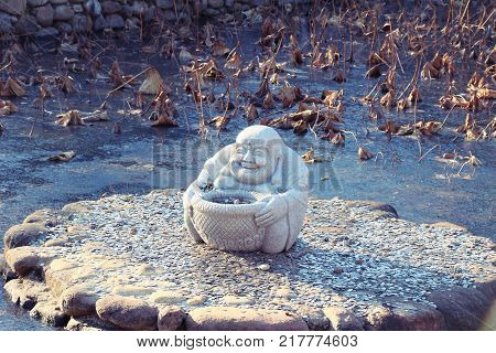 Naksansa temple with nature in South Korea