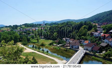 The town of Zuzemberk Slovenia - a little gem in the Dinaric Alps