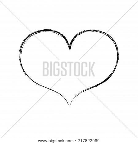 figure heart symbol of love and passion iconvector illustration