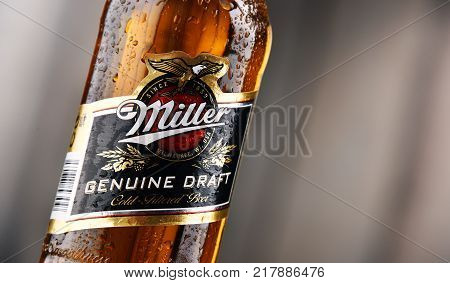 Bottle Of Miller Genuine Draft Beer