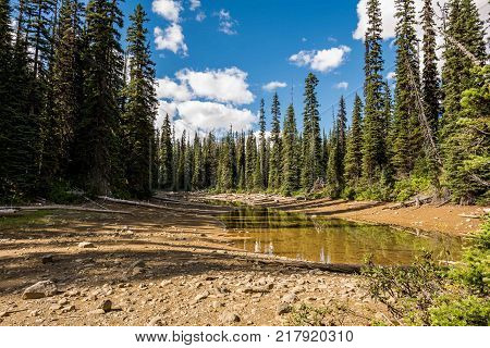 Rocky Mountains. Canada BC Yoho national park Hidden lakes Wapta mountain