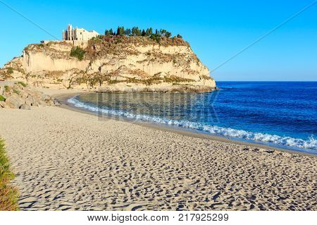 Evening Alcamo Town And Sea Bay, Sicily, Italy