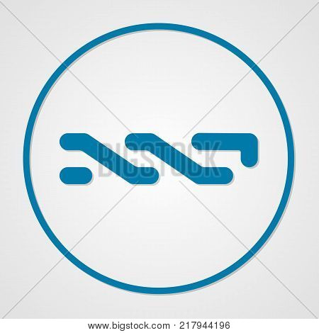 Nxt coin cryptocurrency. Vector sign icon. Internet money