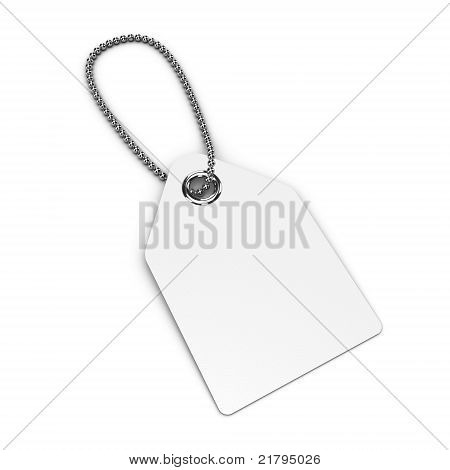 空白孤立的白色背景上的白色标记