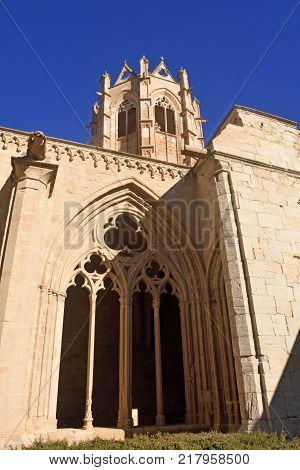 Arch In The Street Of The Village Of Vallbona De Les Monges, Llieda Province, Catalonia, Spain