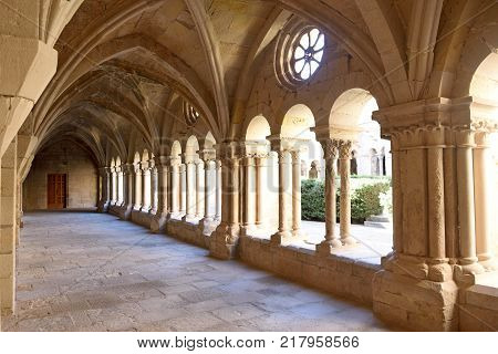 Arch In The Street Of The Village Of Vallbona De Les Monges, Llieda Province, Catalonia, Spain
