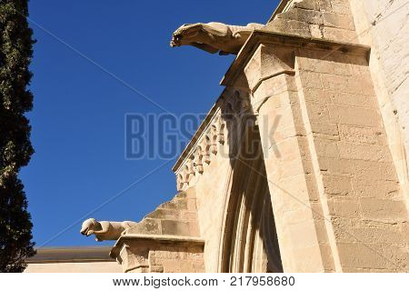 Arch In The Street Of The Village Of Vallbona De Les Monges, Llieda Province, Catalonia, Spain