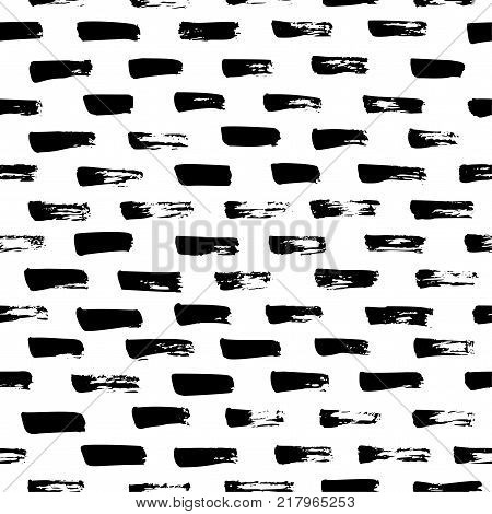 Hand drawn seamless pattern made with ink. Freehand textures for fabric prints web design. Ink illustration. Ornament for wrapping paper.