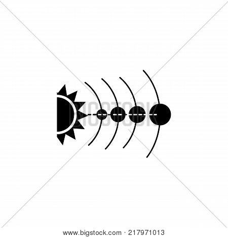 parade of planets icon. Elements of space Icon. Premium quality graphic design. Signs symbols collection simple icon for websites web design mobile app on white background