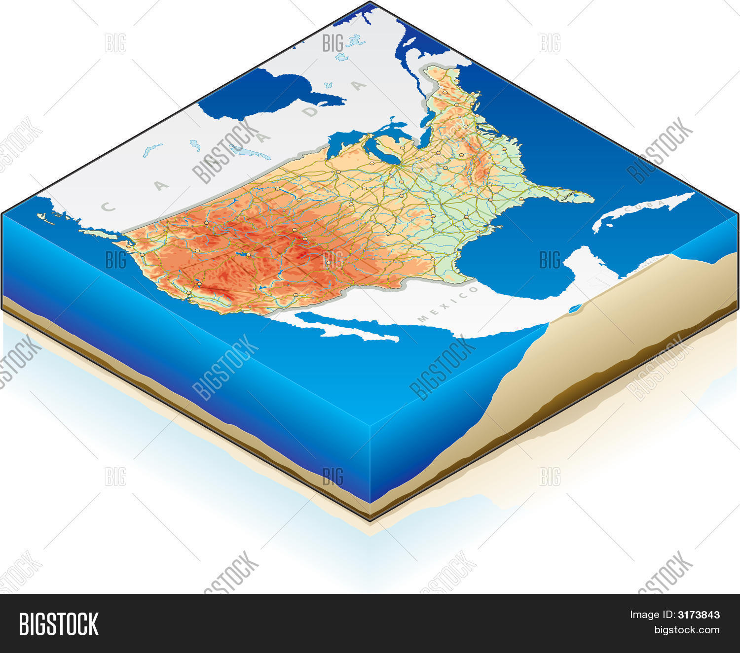 3D Isometric Map Image & Photo (Free Trial) | Bigstock