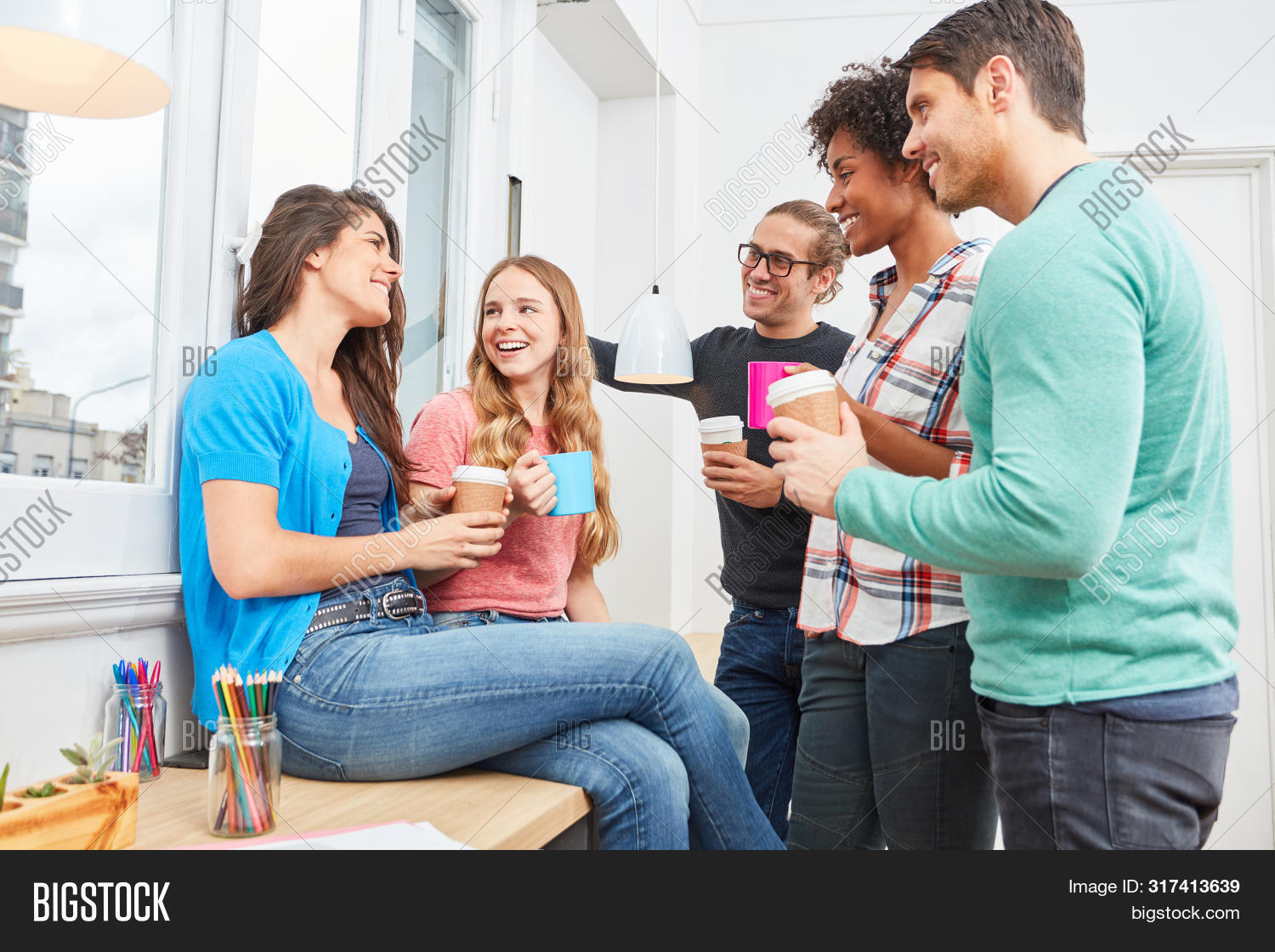 Students Drink Coffee Image & Photo (Free Trial) Bigstock
