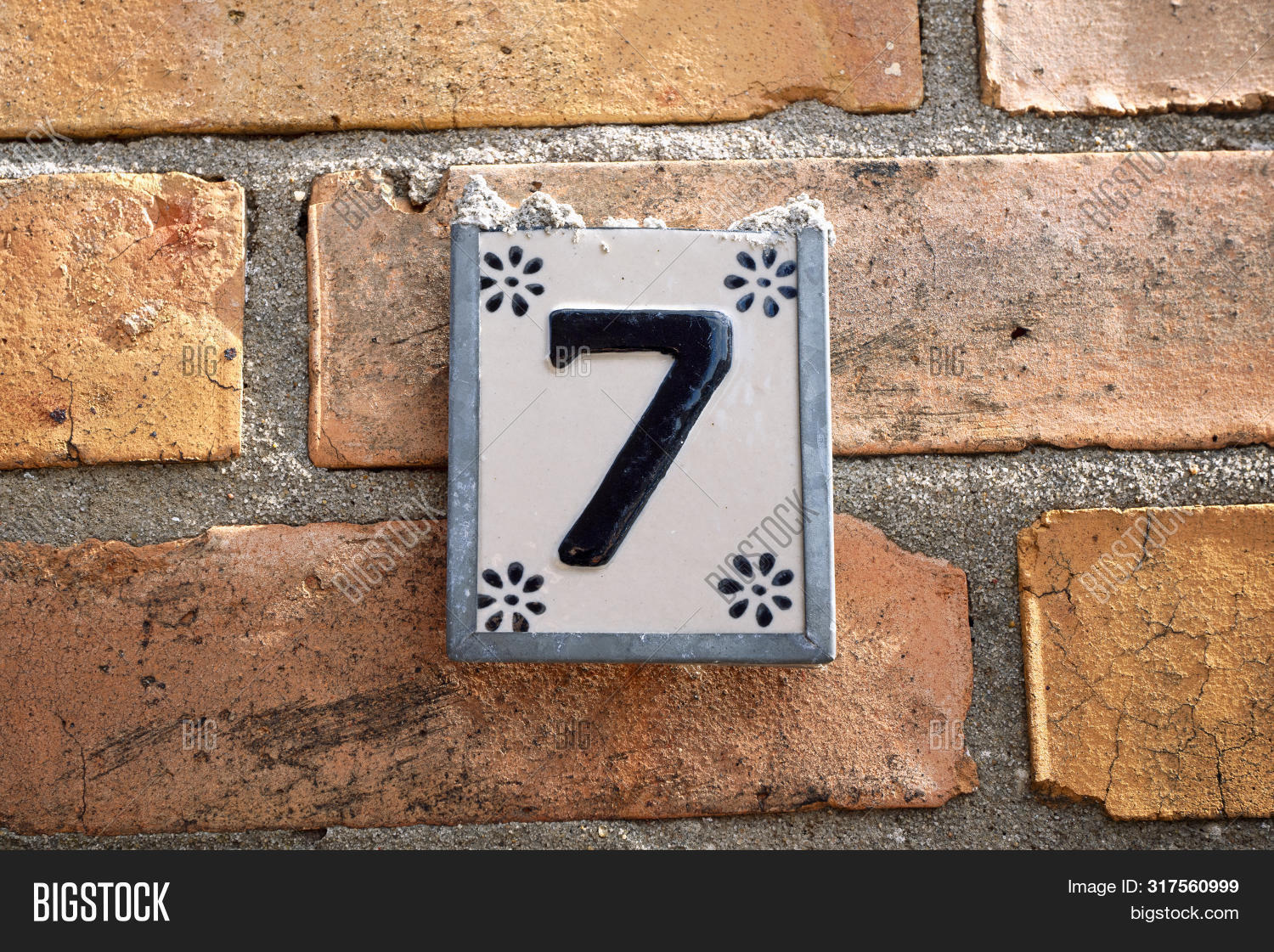 Sign Number 7 House Image & Photo (Free Trial) Bigstock