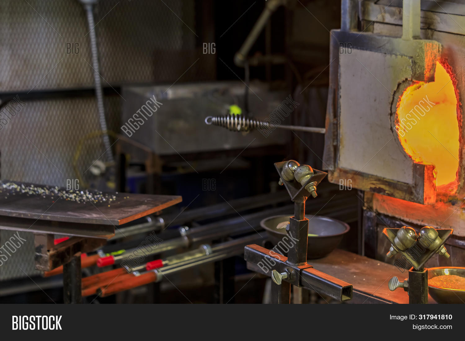 Glass Blowing Furnace Image & Photo (Free Trial) Bigstock
