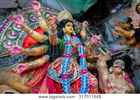 Clay Idol Of Goddess Durga