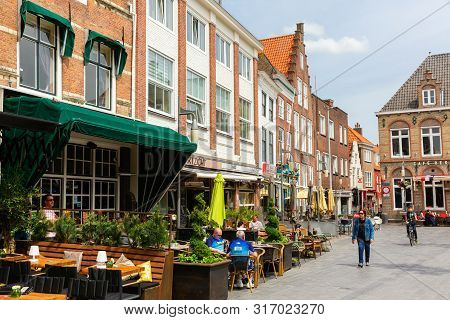 Square In The City Center Of Goes, Zeeland, Netherlands