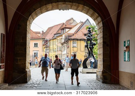 Underpass Of The Old Town Hall In Bamberg, Germany