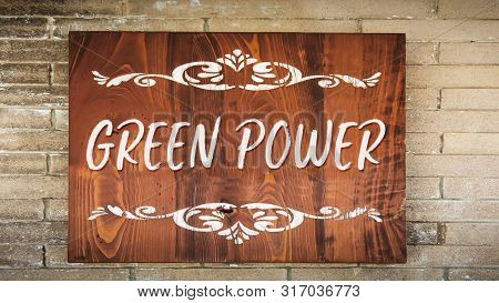Street Sign To Green Power