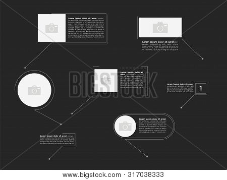 Callouts Footnote Set . Callout Text Boxes Vector.