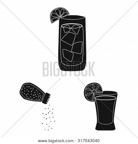 Vector Illustration Of Carnival And National Sign. Set Of Carnival And Tequila Vector Icon For Stock