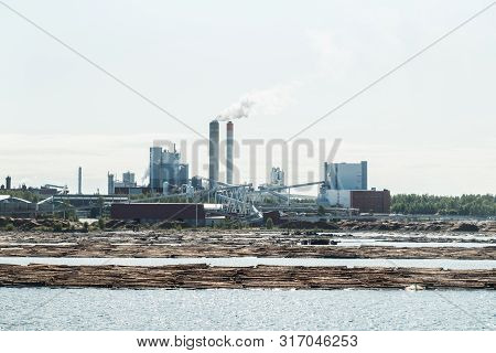 Lappeenranta, Finland - August 7, 2019: Upm Factory In Lappeenranta, Finland