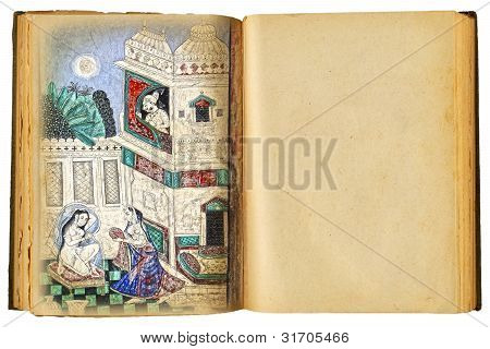 Çizim ile eski kitap