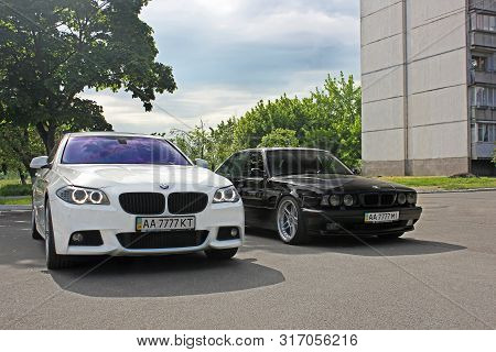Kiev, Ukraine. May 17, 2014. Bmw 520 Tdi (f10) M Sport On The Road