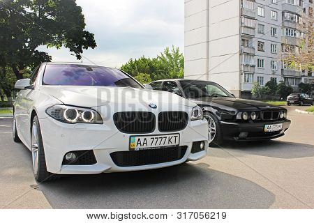 Kiev, Ukraine. May 17, 2014. Bmw 520 Tdi (f10) M Sport On The Road