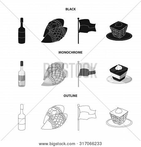 Vector Illustration Of Traditional And Tour Icon. Set Of Traditional And Landmarks Stock Vector Illu