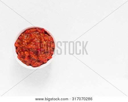 Gochujang. Traditional Korean Soybean Paste With Sticky Rice And Fermented Soybeans, Dressed With Re