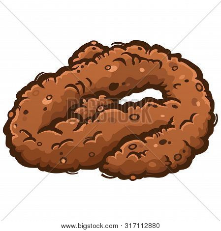 A Smelly Pile Of Coiled Up Animal Poop Lying On The Ground Ready For Somebody To Step In