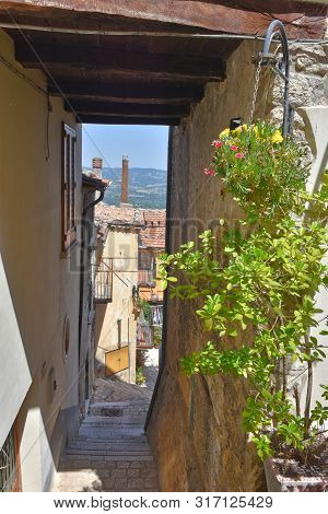 An Alley Of An Italian Rural Village