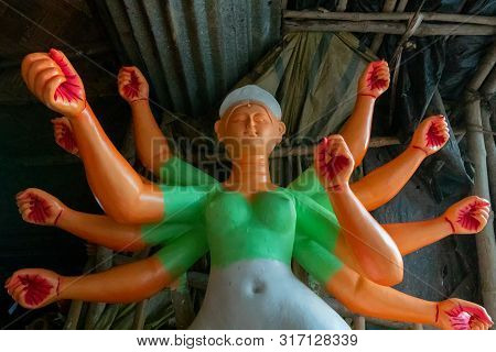 Clay Idol Of Goddess Durga