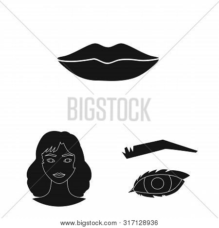 Vector Illustration Of Body And Part Logo. Collection Of Body And Anatomy Vector Icon For Stock.