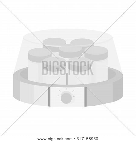 Vector Design Of Appliance And Yogurt Sign. Set Of Appliance And Household Stock Vector Illustration