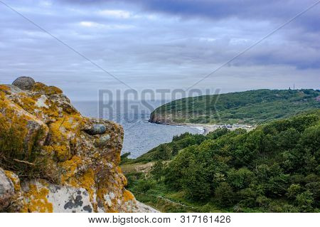Great View Form Hammershus On Bornholm, Denmark