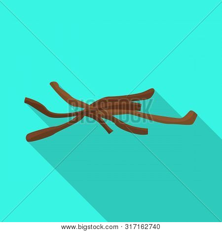 Vector Illustration Of Lumber And Firewood Sign. Collection Of Lumber And Natural Vector Icon For St