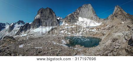 Panoramtic View Of Bugaboo Provincial Park In Bc, Canada