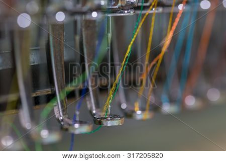Embroidery Machine Needle In Textile Industry At Garment Manufacturers, Embroidery Needle, Needle Wi