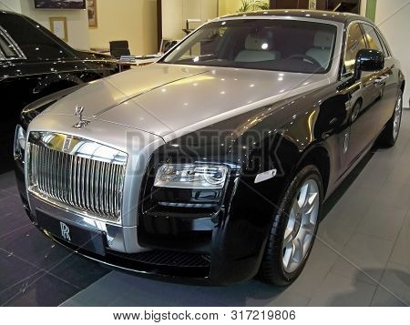 August 25, 2010. Ukraine - Kiev. Rolls-royce Ghost In The City