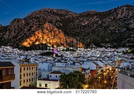 Ermita De San Antonio In Ubrique, Cadiz, Andalusia, Spain At Night