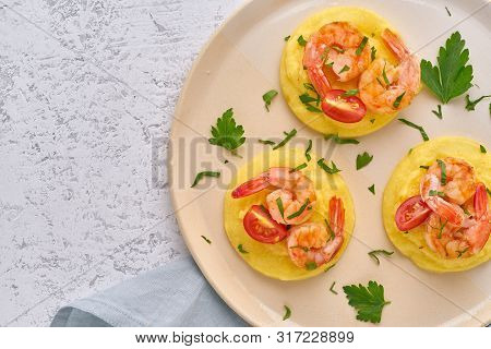 Shrimp & Polenta - Fodmap Dash Diet Gluten Free Dish