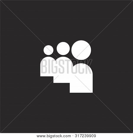 Myspace Icon. Myspace Icon Vector Flat Illustration For Graphic And Web Design Isolated On Black Bac