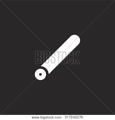 Licorice Icon. Licorice Icon Vector Flat Illustration For Graphic And Web Design Isolated On Black B