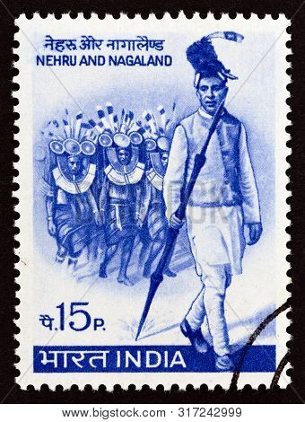 India - Circa 1967: A Stamp Printed In India Issued For The 4th Anniversary Of Nagaland As A State O