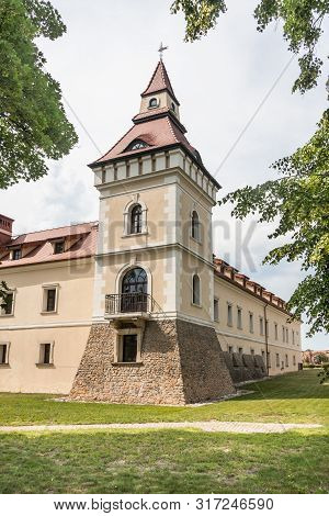 Stare Tarnowice, Poland - June 9, 2018: Built In 1520-1570, On The Initiative Of The Bytom Prince Pi