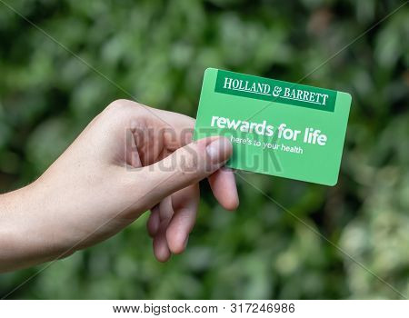 London / Uk - June 20th 2019 - Holland And Barrett Rewards Card. Holland And Barrett Is A Chain Of H
