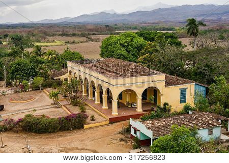 Main Building Of Sugar Mill San Isidro De Los Destiladeros In Valle De Los Ingenios Valley Near Trin