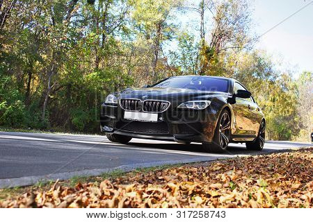 20 May, 2016; Kiev, Ukraine; Bmw M6 In The Autumn Road