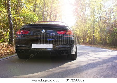 20 May, 2016; Kiev, Ukraine; Bmw M6 In The Autumn Road