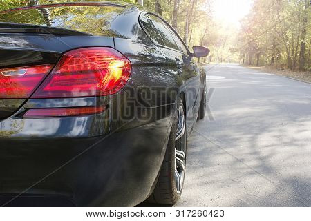 20 May, 2016; Kiev, Ukraine; Bmw M6 In The Autumn Road